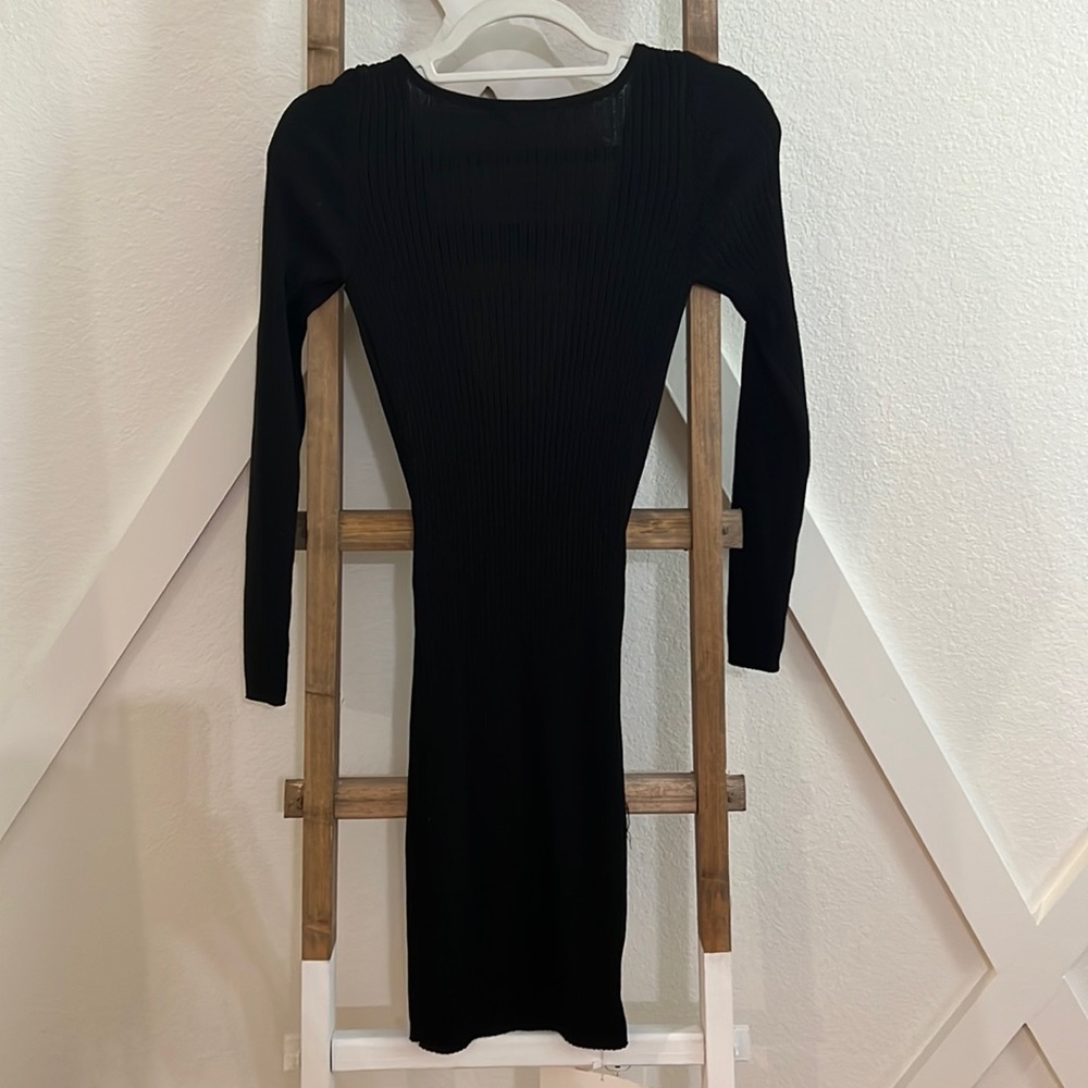 Black sweater dress